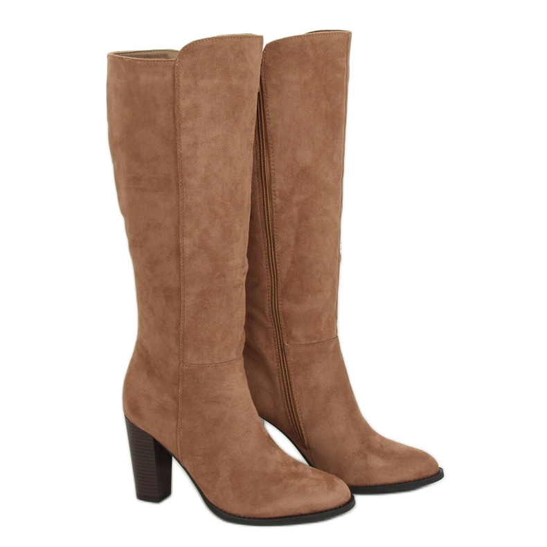 Beige high heels UK05P Beige