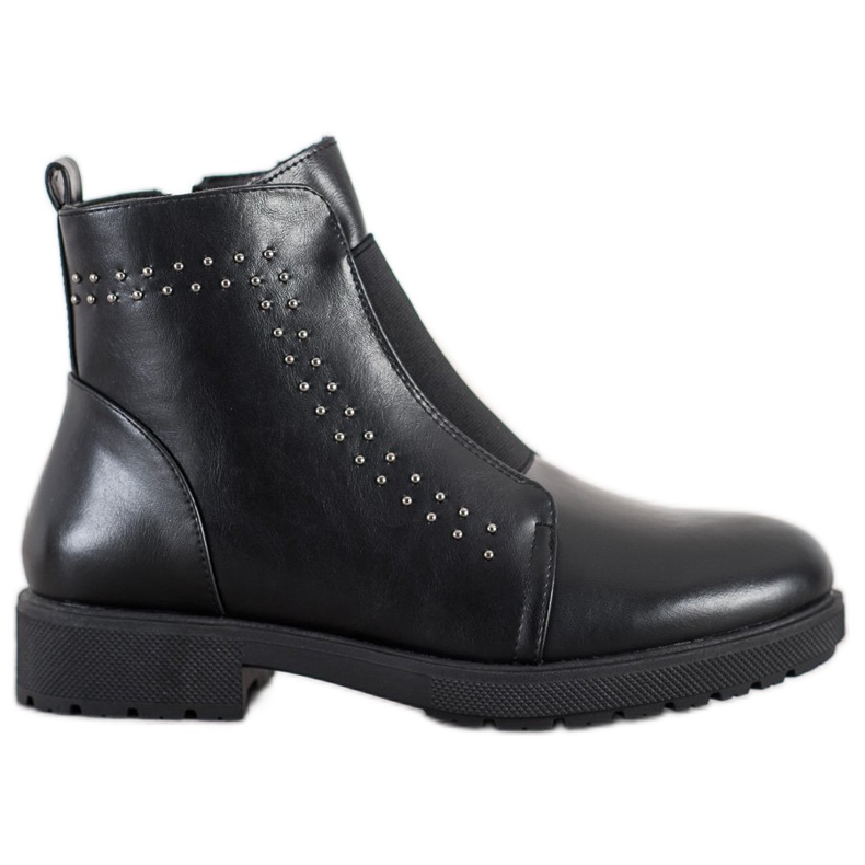Sergio Leone Comfortable boots with an elastic band black