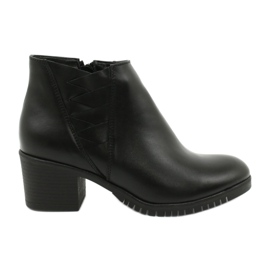 Gregors Women's short leather boots 881 black Gregors Women's short leather boots 881 black
