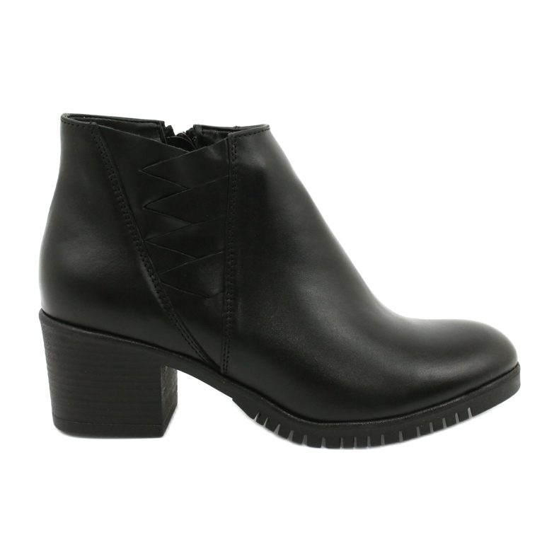 Gregors Women's short leather boots 881 black