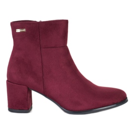 Sergio Leone Burgundy boots red