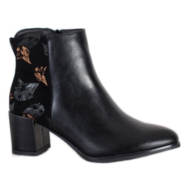 Sergio Leone Warm boots with a pattern black
