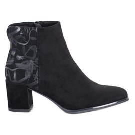 Sergio Leone Warm boots with a pattern black