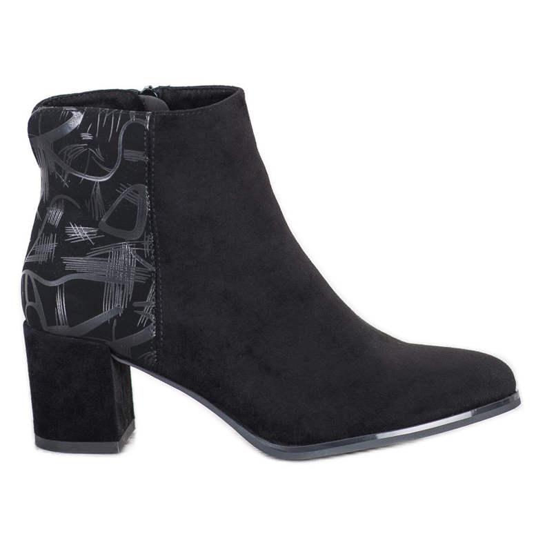 Sergio Leone Warm boots with a pattern black