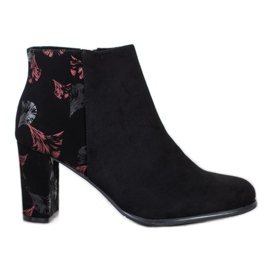 Sergio Leone Suede Booties With An Application black Sergio Leone Suede Booties With An Application black