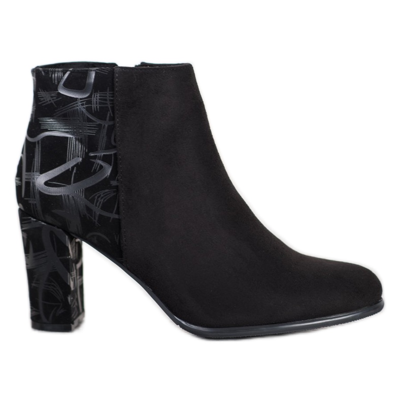 Sergio Leone Suede Booties With An Application black