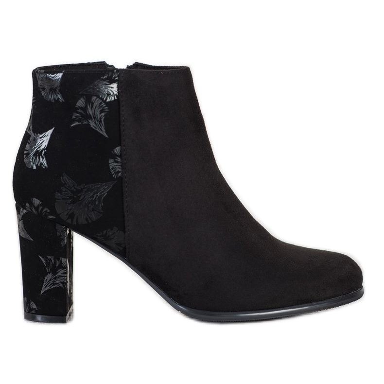 Sergio Leone Suede Booties With An Application black
