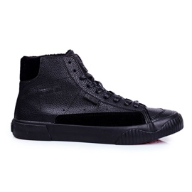 Men's Sneakers High Big Star Black GG174141 Men's Sneakers High Big Star Black GG174141