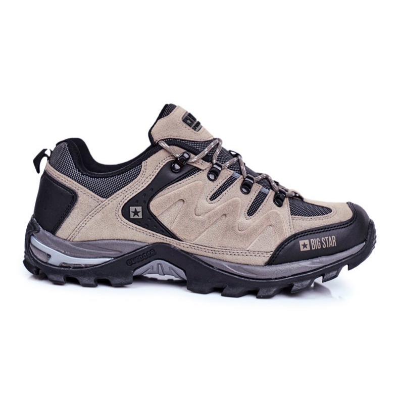 Men's Trekking Shoes Big Star Outdoor GG174281 beige black grey