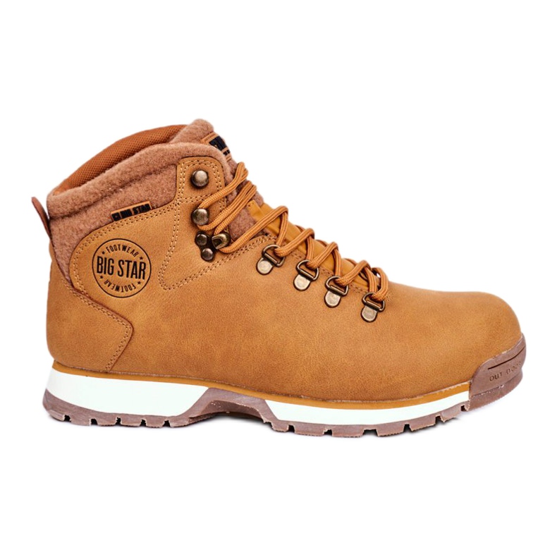 Men's Trekking Shoes Big Star Outdoor Camel GG174402 beige yellow