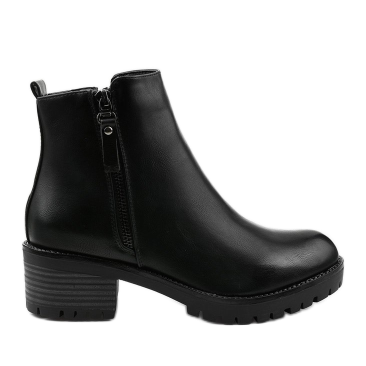 Black flat insulated Melba boots