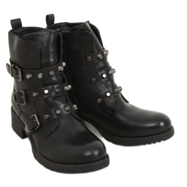 Black military boots Z195 Black Black military boots Z195 Black