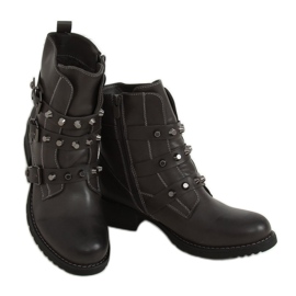 Gray military boots Z195 Gray grey