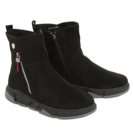 Black KFS-506 Black sports boots