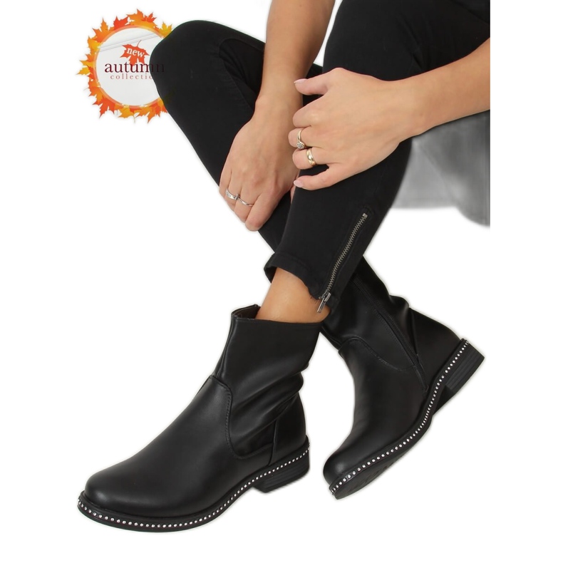 Black women's black boots 1268J24 Black Black women's black boots 1268J24 Black