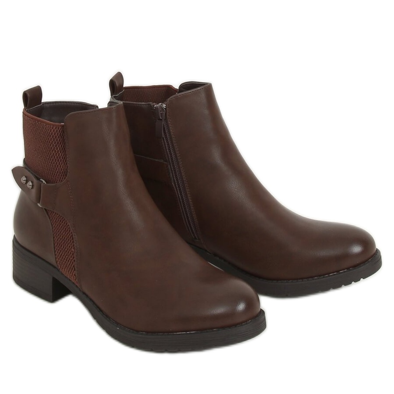 Brown Jodhpur boots for women MDM226 Brown