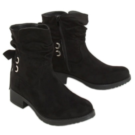 Black women's black boots 1212-PA Black