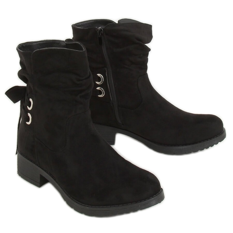 Black women's black boots 1212-PA Black