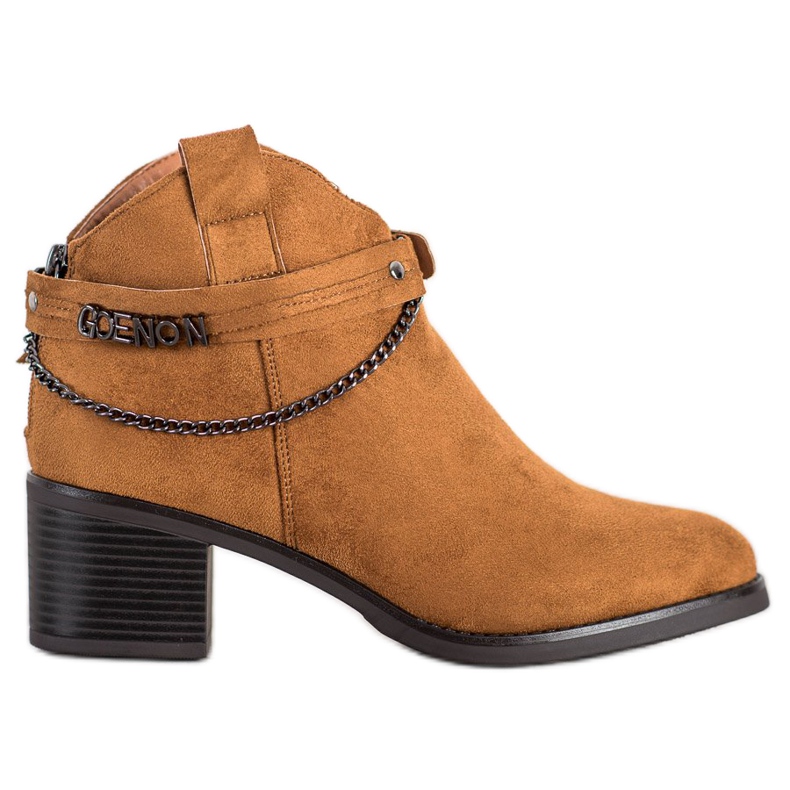 VINCEZA camel boots brown multicolored