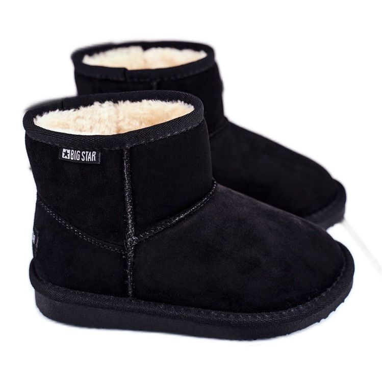 Children's Black Big Star Snow Boots GG374081