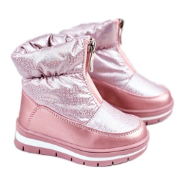WEESTEP Children's Snow Boots Warmed With Wool Pink Bubbles WEESTEP Children's Snow Boots Warmed With Wool Pink Bubbles