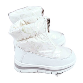 WEESTEP Children's Wool Warm Snow Boots White Bubbles