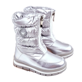 WEESTEP Children's Wool Warm Snow Boots Silver Mumm