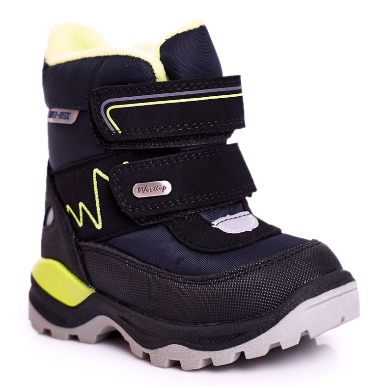 WEESTEP Children's Snow Boots Warmed With Wool Navy Blue Booom