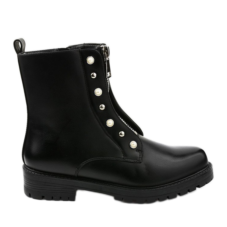 Women's black high boots with the Isadora zipper