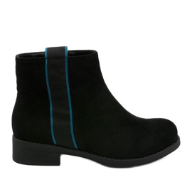 Black flat boots Thelsys insulated boots blue