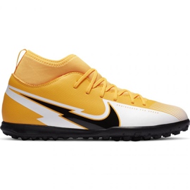 Nike Mercurial Superfly 7 Club Tf Jr AT8156 801 football shoes yellow / white yellow