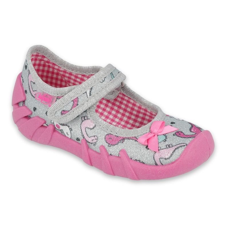 Befado children's shoes 109P204 pink silver grey