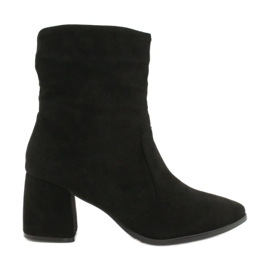 M.Daszyński Black suede boots MR2025-10