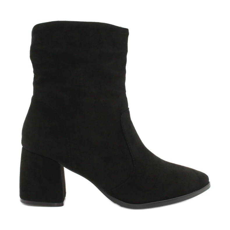 M.Daszyński Black suede boots MR2025-10