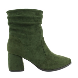 M.Daszyński Green MR2025-10 suede boots