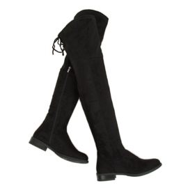 Black Over-Knee Boots MR-1 Black Black Over-Knee Boots MR-1 Black