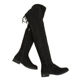 Black Over-Knee Boots MR-1 Black