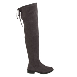 Over-knee boots, gray MR-1 Gray grey