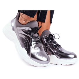 Women's Sneakers Goe Leather Pewter GG2N3040 black Women's Sneakers Goe Leather Pewter GG2N3040 black