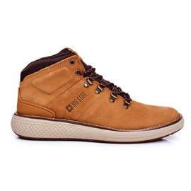 Men's Leather Trekker Boots Big Star Camel GG174491
