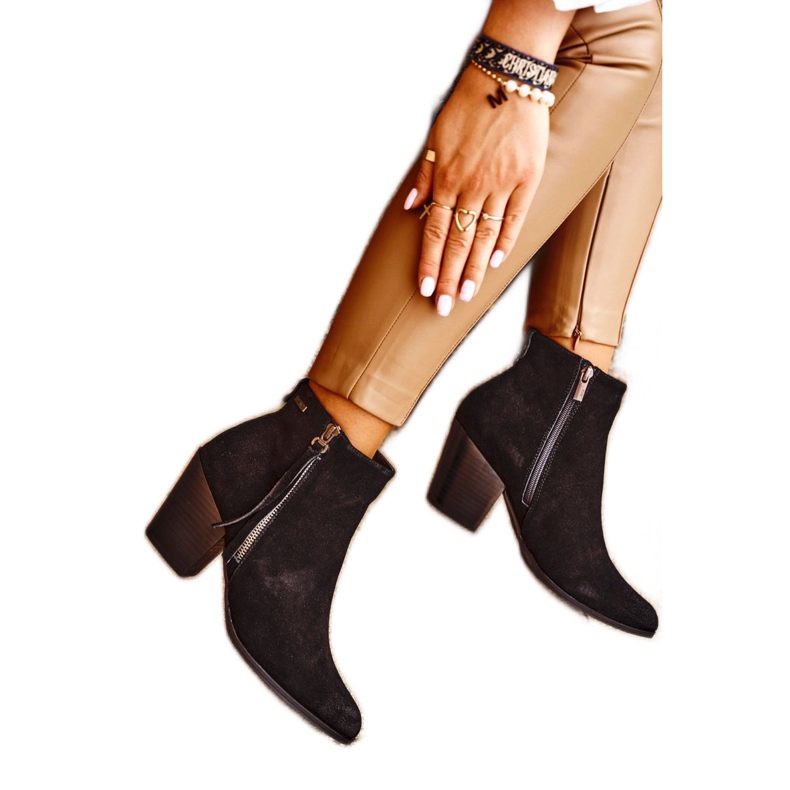 Women's Boots On High Heel Big Star Black GG274362 Women's Boots On High Heel Big Star Black GG274362