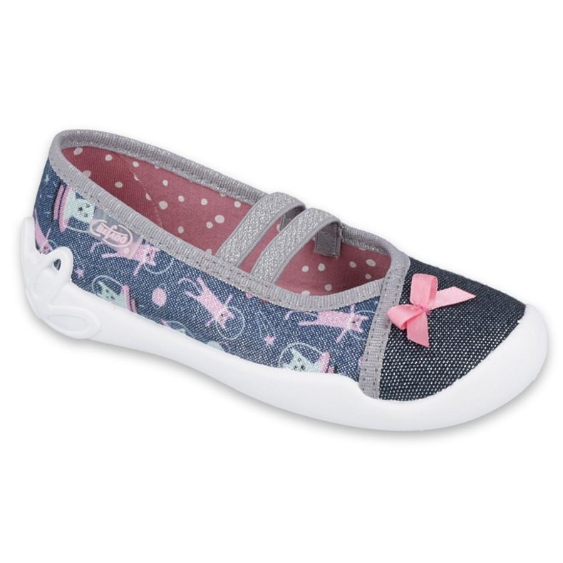 Befado children's shoes 116X281 navy blue silver grey
