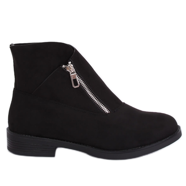 Black suede boots 20195 Black