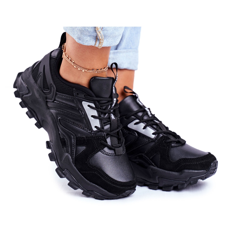 Women's Sport Shoes Sneakers Big Star Black GG274981