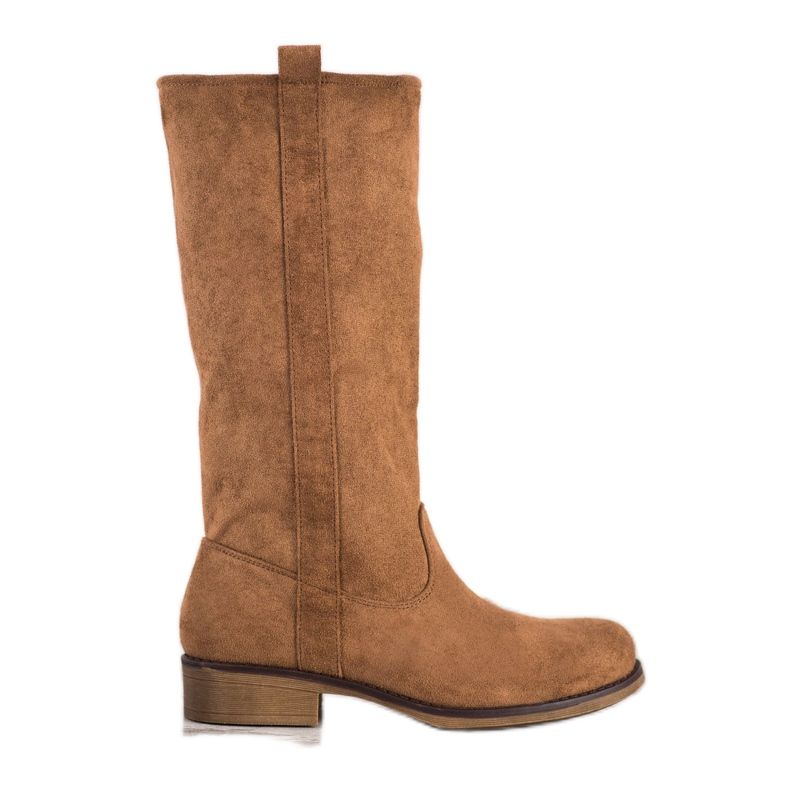 Seastar Slip-on Suede Boots brown