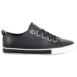 SHELOVET Eco Leather Sneakers black SHELOVET Eco Leather Sneakers black
