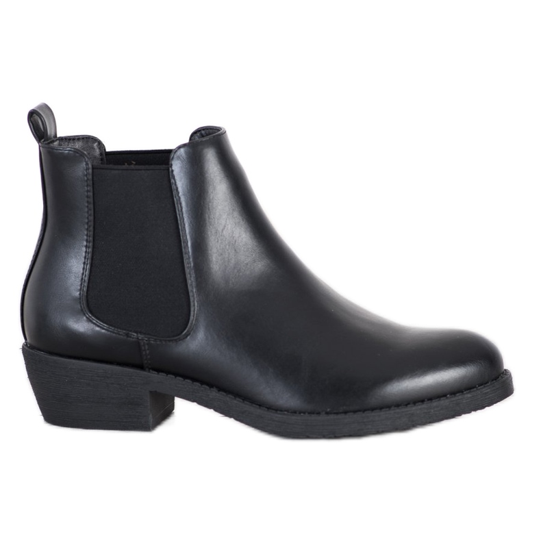 Sergio Leone Black Slip-On Boots