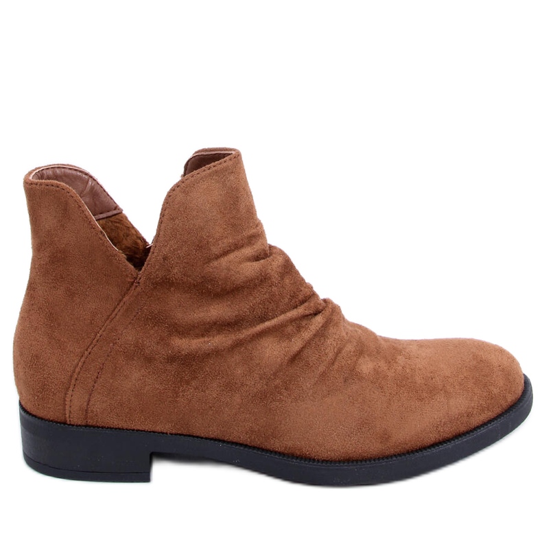 Boots with cut-out suede camel ST-21 Camel brown
