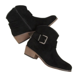 Black Women's black boots E2251 Black