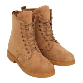 Camel E2002 Camel lace-up boots brown